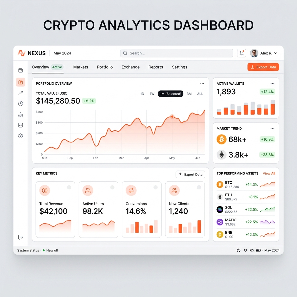Bitx Data Analytics Dashboard UI